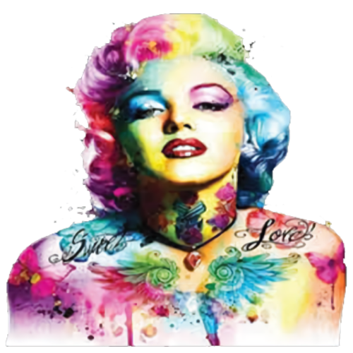 Marilyn Monroe (Tattoo Tie Dye - Sweet Love)