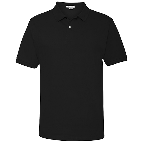 Polo Shirt (Black FeatherLite - Cotton Piqué Polo)