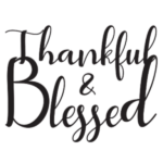 Thankful and Blessed (Black)