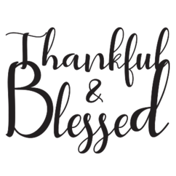 Thankful and Blessed (Black)