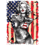 Marilyn Monroe (Flag W/Gun)
