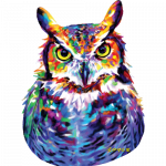Owl (Great Horned) Neon Light
