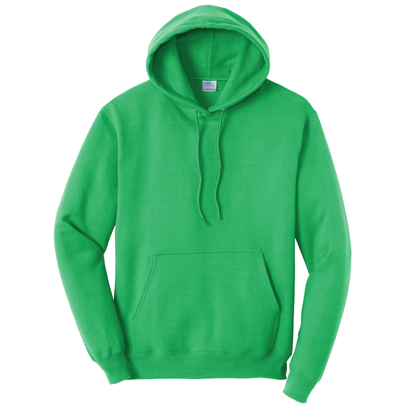 Clover Green Pullover Hooded Sweatshirt