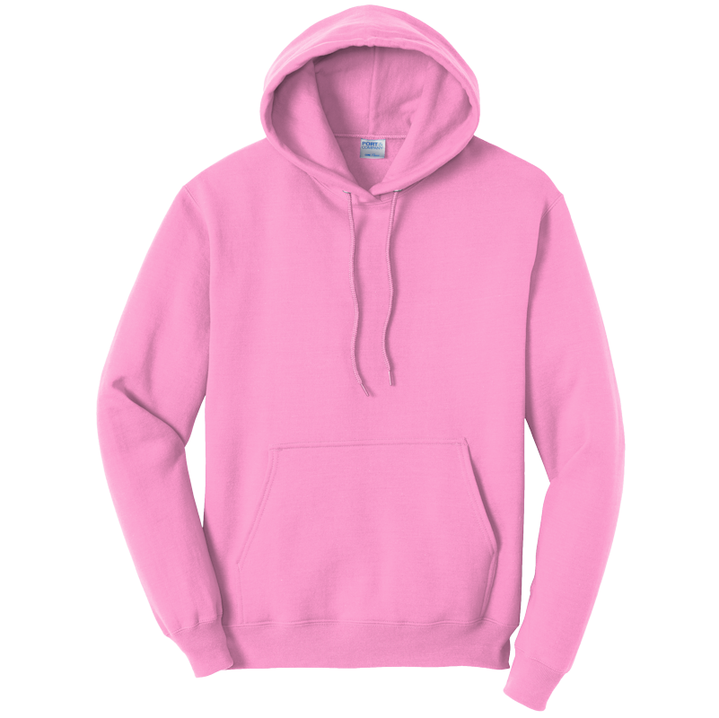 Candy Pink Youth Pullover Hooded Sweatshirt