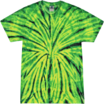 Wild Spider (Green) Adult Tie Dye T-Shirt