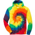 Tie Dye Rainbow Youth Pullover Hooded Sweatshirt