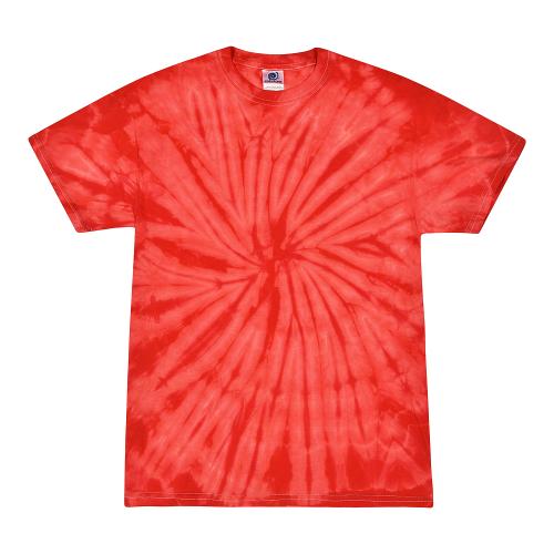 Spider Red Adult Tie-Dye T-Shirt