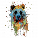 Bear (Paint Drip)