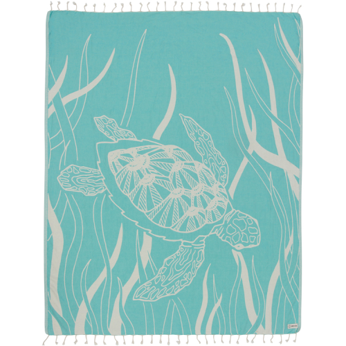 Sand Cloud Towel (Mint Turtle Seagrass)