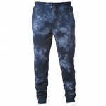 Tie-Dyed Fleece Pants (Navy Blue)
