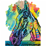 Horse (Rainbow Colorful)