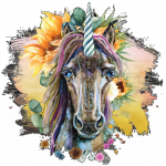 Unicorn Head (Sunflower)